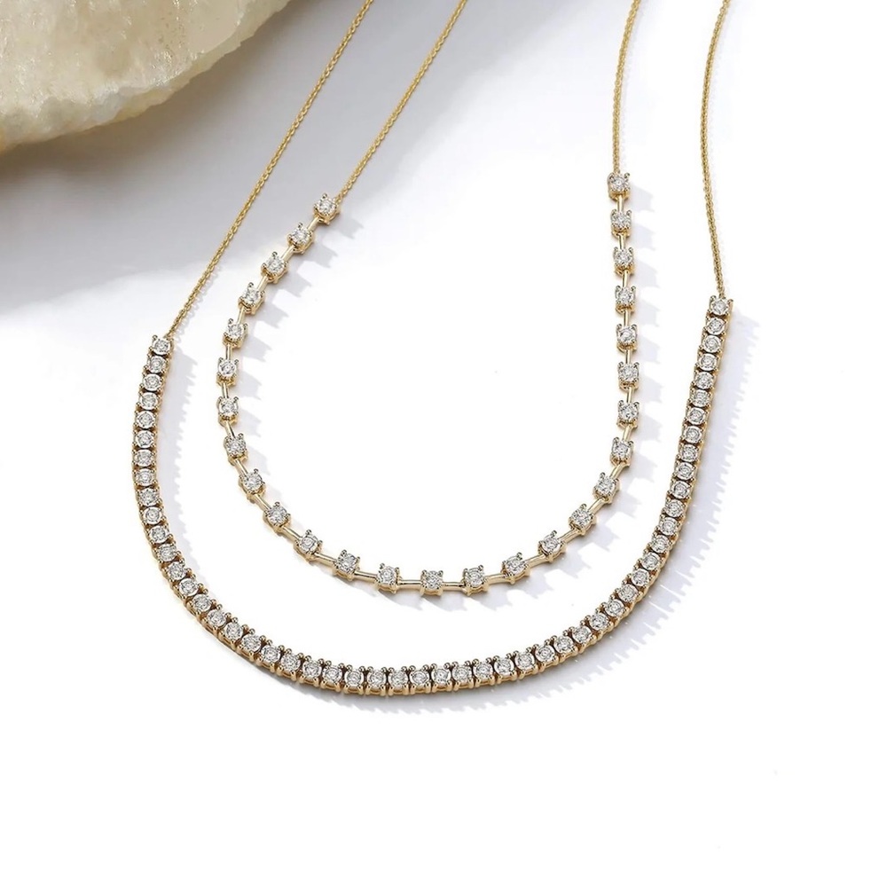 Ava Bea Interval Tennis Necklace - Picture 2 of 8